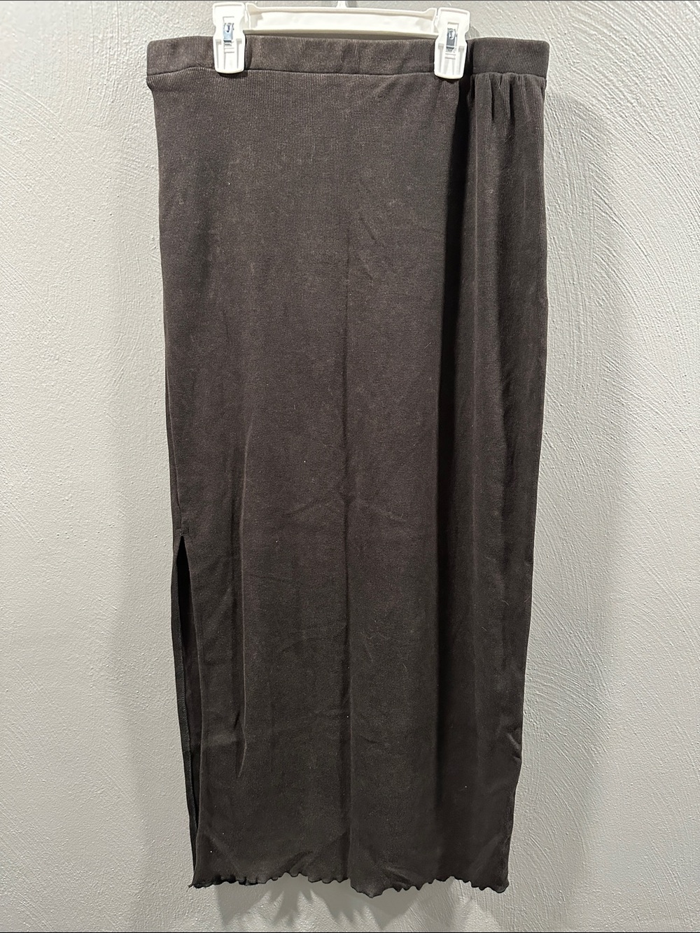 Madden Girl Black Maxi Skirt with Side Slit